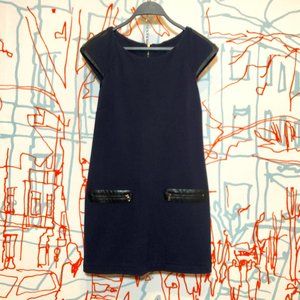 Cynthia Steffe navy and black shift dress